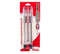 Pentel R.S.V.P. Ballpoint Pen Fine Line Assorted Ink 3 Pack (BK90BP