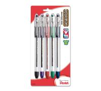 Pentel R.S.V.P. Ballpoint Pen Medium Line Assorted Ink 5 Pack (BK91