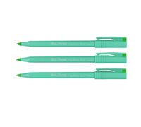 Pentel R50 Ball - Liquid Ink Rollerball Pen - 0.8mm Nib - 77% Recycled - Green Ink - Pack of 3