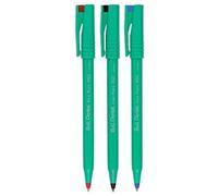 Pentel R50 Ballpoint Pen - 0.4mm - 77% Recycled - Black, Blue, Red - Pack of 3