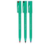Pentel R50 Ballpoint Pen - 0.4mm - 77% Recycled - Black, Blue, Red - Pack of 3