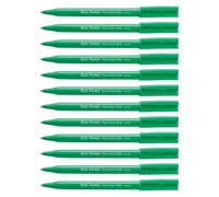 Pentel R50 Rollerball Pen Green Barrel Water-based 0.8mm Tip 0.4mm Line Green Ref R50-D [Pack of 12]