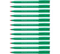 Pentel R50 Rollerball Pen Green Barrel Water-based 0.8mm Tip 0.4mm Line Red Ref