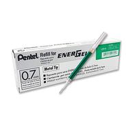 Pentel Recycology LR7-DX 0.7 mm EnerGel Green Ink Refill, 12 Count (Pack of 1)