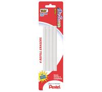 Pentel Refill Eraser for Clic Eraser, Pack of 4 (ZERBP4-K6)