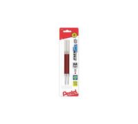 Pentel Refill Ink For ENERGEL Lancelot Gel Pen 07mm Metal Tip Medium Red Ink Pack of 2 LR7BP2B