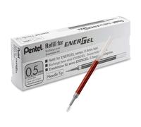 Pentel Refill Ink for EnerGel Liquid Gel Pen, 0.5mm, Needle Tip, Red Ink, 1-Pack