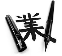 Pentel Refillable Pocket Brush Pen - With 6 Black Ink Cartridges - Black Bumper Pack