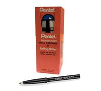 Pentel Rolling Writer Refills, R3 Slim Refill, Medium, Black, Box of 12 Refills