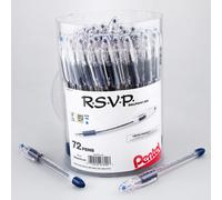 Pentel RSVP Ballpoint Pen, (0.7mm) Fine Line, Blue Ink, 72pk Canister (BK90PC72C)