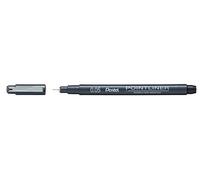Pentel S20P Pointliner Fibre Tip Pen, Fineliner, 0.05mm Tip, Black ink (Single Pen)