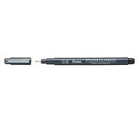 Pentel Pointliner S20P-5A Fineliner Black Waterproof and Non-fading 0.5 mm