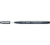 Pentel S20P Pointliner Fibre Tip Pen, Fineliner, 1.0mm Tip, Black ink (Single Pen)