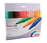 Pentel S360-36 Felt Tip Colour Pen 36-Piece Set Assorted