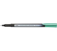 Pentel S40 Pointliner Pen, Colour Dye Ink, 0.4mm Line, Sea Green ink (One Pen)