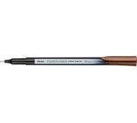 Pentel S40 Pointliner Pen, Colour Dye Ink, 0.4mm Line, Walnut Brown ink (One Pen)