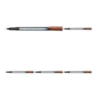 Pentel S40 Pointliner Pen, Colour Dye Ink, 0.4mm Line, Walnut Brown ink (One Pen) (Pack of 5)