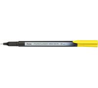 Pentel S40 Pointliner Pen, Colour Dye Ink, 0.4mm Line, Yellow ink (One Pen)