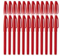 Pentel S520 Original Sign Pen Fibre Tip Marker Fineliner Pens - 2mm Nib - 1mm Line - 24 Pens (Red)