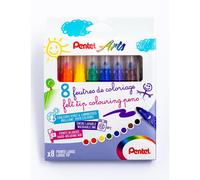 Pentel SCS3E-8 Broad Tip Colouring Pens