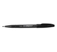 Pentel SES15C-A fiber pen with flexible brush-like tip black