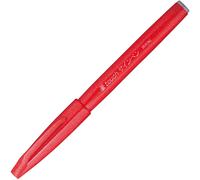 Pentel SES15C-B felt-tip pen with flexible brush-like tip red