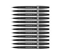 Pentel SESF30 °C AX Extra Fine Brush Tip, Black Pack of 12