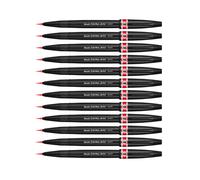Pentel SESF30 ?C BX Extra Fine Brush Tip, Set of 12 Red