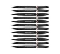 Pentel SESF30 ?C EX Extra Fine Paint Brushes (Set of 12 Brown