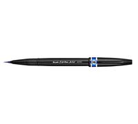 Pentel SESF30C Brush Sign Pen Artist, Extra Fine Brush Tip, Blue (Single Pen)