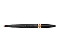 Pentel SESF30C Brush Sign Pen Artist, Extra Fine Brush Tip, Orange (Single Pen)