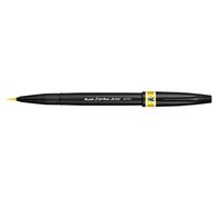 Pentel SESF30C Brush Sign Pen Artist, Extra Fine Brush Tip, Yellow (Single Pen)