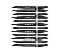 Pentel SESF30C-NX Extra Fine Brush Tip, 12 Pieces Grey