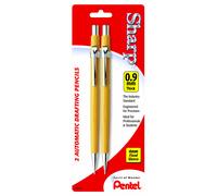 Pentel Sharp Automatic Drafting Pencils 0.9 mm Black Pack Of 2