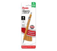 Pentel Sharp Mechanical Pencil (0.9mm) Bold Line Yellow Barrel Pack of 4 (P209PF4G)