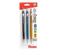 Pentel Sharp Mechanical Pencil 3 pack Assorted Barrels (1 each 0.5mm, 0.7mm, 0.9mm)