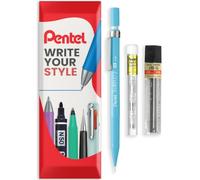 Pentel Sharplet-2 Mechanical Pencil 0.5mm HB Leads Eraser Set Sky Blue | Automatic, Refillable, Lightweight, Fine Tip