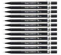 Pentel Sharplet Mechanical Pencil, 0.5 mm Lead (Pack of 12), Black
