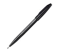 Pentel S520 Sign Pen, Fibre Tip Pen for Graphics and Illustrations, Black ink (Single Pen)