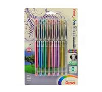 Pentel Slicci Gel Metallic Pen Set of 8