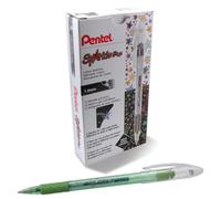 Pentel Sparkle Pop Metallic Gel Pen, (1.0mm) Bold Line, green/Blue Ink - K91-DD,Pack of 12