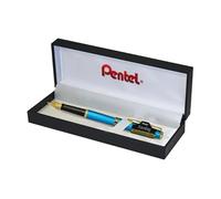 Pentel Sterling Fountain Pen Aquamarine Barrel - comes in gift box
