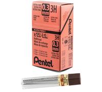 Pentel Super Hi-Polymer Lead 0.3mm Extra Fine 3H 12 pcs/Tube Box of 12 (300-3H)