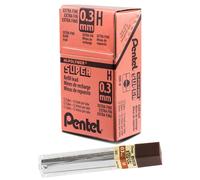 Pentel Super Hi-Polymer Lead 0.3mm Extra Fine H 12 Piece/tube Box of 12 300-H