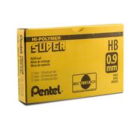 Pentel Super Hi-Polymer Lead 0.9mm Medium HB 30 Pieces/Tube Box of 12 (C29-HB)