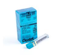 Pentel Super Hi-Polymer Lead Refill 0.7mm Medium 3H 144 Pieces of Lead (50-3H) Gray