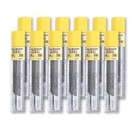 Pentel Super Hi-Polymer Leads, 0.9mm, Grade 2B, 1 tube of 15 leads