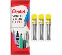 Pentel Super Hi-Polymer Mechanical Refill Leads - for Automatic/Mechanical Pencils - in Pentel Envelope Gift Packaging (0.9mm B, Pack of 3)