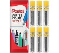 Pentel Super Hi-Polymer Mechanical Refill Leads - for Automatic/Mechanical Pencils - in Pentel Envelope Gift Packaging (0.9mm HB, Pack of 6)