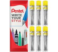 Pentel Super Hi-Polymer Mechanical Refill Leads - for Automatic/Mechanical Pencils - in Pentel Envelope Gift Packaging (0.9mm 2B, Pack of 6)